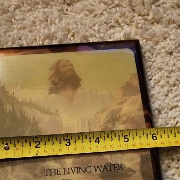 Vintage Religious The Living Water Prayer wall plaque - Picture 7 of 8